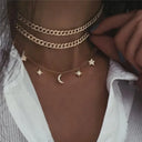 Boho Multi Element Crystal Layered Necklace for Women Boho Multi Element Crystal Layered Necklace for Women