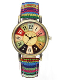 Camo Denim Wristwatch Military Style Timepiece Camo Denim Wristwatch Military Style Timepiece