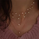 Boho Multi Element Crystal Layered Necklace for Women Boho Multi Element Crystal Layered Necklace for Women