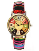 Camo Denim Wristwatch Military Style Timepiece Camo Denim Wristwatch Military Style Timepiece