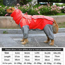 Large Dog Waterproof Hooded Raincoat Jacket Overalls 6XL Large Dog Waterproof Hooded Raincoat Jacket Overalls 6XL