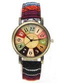 Camo Denim Wristwatch Military Style Timepiece Camo Denim Wristwatch Military Style Timepiece