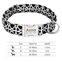 Personalized Reflective Nylon Dog Collar for All Dog Sizes Personalized Reflective Nylon Dog Collar for All Dog Sizes