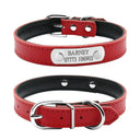 Leather Personalized Cat Collar Adjustable Free Engraving Leather Personalized Cat Collar Adjustable Free Engraving