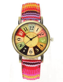 Camo Denim Wristwatch Military Style Timepiece Camo Denim Wristwatch Military Style Timepiece