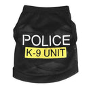 Police Suit Cosplay Dog Vest Stylish Costume For Dogs Police Suit Cosplay Dog Vest Stylish Costume For Dogs