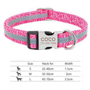 Personalized Reflective Nylon Dog Collar for All Dog Sizes Personalized Reflective Nylon Dog Collar for All Dog Sizes