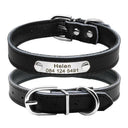 Leather Personalized Cat Collar Adjustable Free Engraving Leather Personalized Cat Collar Adjustable Free Engraving