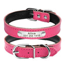 Leather Personalized Cat Collar Adjustable Free Engraving Leather Personalized Cat Collar Adjustable Free Engraving