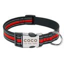 Personalized Reflective Nylon Dog Collar for All Dog Sizes Personalized Reflective Nylon Dog Collar for All Dog Sizes