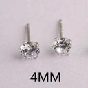 Sparkling Crystal Silver Stud Earrings Wedding Jewelry Sparkling Crystal Silver Stud Earrings Wedding Jewelry