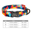 Engraved Nylon Pet ID Collar with Nameplate for Dogs Engraved Nylon Pet ID Collar with Nameplate for Dogs