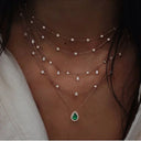 Boho Multi Element Crystal Layered Necklace for Women Boho Multi Element Crystal Layered Necklace for Women