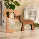 Personalized Hand Carved Dog Family Figurine For Pet Lovers Personalized Hand Carved Dog Family Figurine For Pet Lovers