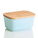 LOVECASA 500ML Nordic Porcelain Butter Box with Bamboo Lid LOVECASA 500ML Nordic Porcelain Butter Box with Bamboo Lid