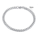 Chunky Stainless Steel Curb Chain Bracelet Men's Jewelry Chunky Stainless Steel Curb Chain Bracelet Men's Jewelry
