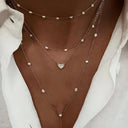 Boho Multi Element Crystal Layered Necklace for Women Boho Multi Element Crystal Layered Necklace for Women