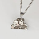 Personalized Stainless Steel Pet Photo Necklace and Keychain Personalized Stainless Steel Pet Photo Necklace and Keychain