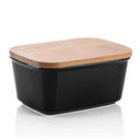 Lovecasa Nordic Porcelain Butter Box 500ML With Bamboo Lid Lovecasa Nordic Porcelain Butter Box 500ML With Bamboo Lid