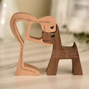 Personalized Hand Carved Dog Family Figurine For Pet Lovers Personalized Hand Carved Dog Family Figurine For Pet Lovers