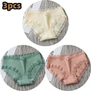 Soft Cotton Lace Panties Set Comfortable Lingerie Trio Soft Cotton Lace Panties Set Comfortable Lingerie Trio