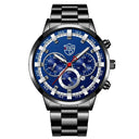 Stainless Steel Calendar Quartz Watch with Luminous Hands Stainless Steel Calendar Quartz Watch with Luminous Hands