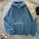 Stay Warm & Stylish Blue Velvet Cashmere Hoodie for Winter Stay Warm & Stylish Blue Velvet Cashmere Hoodie for Winter