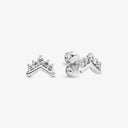 Sterling Silver Crystal Stud Earrings Rose Gold Heart Bee Sterling Silver Crystal Stud Earrings Rose Gold Heart Bee