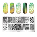 Stainless Steel Nail Art Stamping Plate Set for Manicures Stainless Steel Nail Art Stamping Plate Set for Manicures