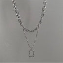 Fashion Unisex Multilayer Hip Hop Long Chain Necklace Fashion Unisex Multilayer Hip Hop Long Chain Necklace