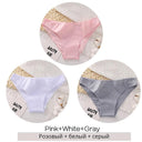 Ultra-Soft Plus Size Cotton Panties Set in Solid Colors Ultra-Soft Plus Size Cotton Panties Set in Solid Colors