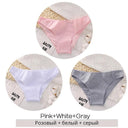 Ultra Soft Plus Size Cotton Panties Set Solid Colors Ultra Soft Plus Size Cotton Panties Set Solid Colors