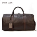 Natural Cowskin Travel Bags Waterproof Men's Leather Bag 55cm Natural Cowskin Travel Bags Waterproof Men's Leather Bag 55cm