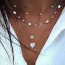 Boho Multi Element Crystal Layered Necklace for Women Boho Multi Element Crystal Layered Necklace for Women