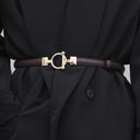 Adjustable Gold Buckle Waist Belt Stylish Skinny Accessory Adjustable Gold Buckle Waist Belt Stylish Skinny Accessory