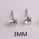 Sparkling Crystal Silver Stud Earrings Wedding Jewelry Sparkling Crystal Silver Stud Earrings Wedding Jewelry