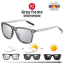 VIVIBEE Photochromic Polarized Square Sunglasses for Men VIVIBEE Photochromic Polarized Square Sunglasses for Men