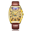 Gold Tourbillon Moon Phase Watch Elegant Luxury Timepiece Gold Tourbillon Moon Phase Watch Elegant Luxury Timepiece