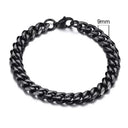 Chunky Stainless Steel Curb Chain Bracelet Men's Jewelry Chunky Stainless Steel Curb Chain Bracelet Men's Jewelry