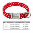 Engraved Nylon Pet ID Collar with Nameplate for Dogs Engraved Nylon Pet ID Collar with Nameplate for Dogs