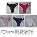 Brazilian Cotton T Back Panties Cozy Low Rise Underwear Set Brazilian Cotton T Back Panties Cozy Low Rise Underwear Set
