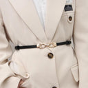 Adjustable Gold Buckle Waist Belt Stylish Skinny Accessory Adjustable Gold Buckle Waist Belt Stylish Skinny Accessory