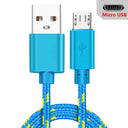 High-Speed Nylon Braided Micro USB Cable Fast Charge Sync High-Speed Nylon Braided Micro USB Cable Fast Charge Sync