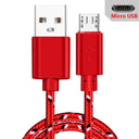 High-Speed Nylon Braided Micro USB Cable Fast Charge Sync High-Speed Nylon Braided Micro USB Cable Fast Charge Sync