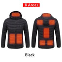 Men Nine Zone Heated Jacket USB Winter Electric Coat Men Nine Zone Heated Jacket USB Winter Electric Coat