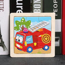 Kids Cartoon Animal Traffic Wooden Educational Puzzle Set Kids Cartoon Animal Traffic Wooden Educational Puzzle Set