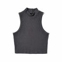 Chic Sleeveless Crop Top Summer Essential High Stretch Fabric Chic Sleeveless Crop Top Summer Essential High Stretch Fabric