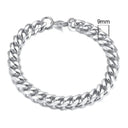 Chunky Stainless Steel Curb Chain Bracelet Men's Jewelry Chunky Stainless Steel Curb Chain Bracelet Men's Jewelry