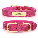 Leather Personalized Cat Collar Adjustable Free Engraving Leather Personalized Cat Collar Adjustable Free Engraving