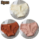 Soft Cotton Lace Panties Set Comfortable Lingerie Trio Soft Cotton Lace Panties Set Comfortable Lingerie Trio